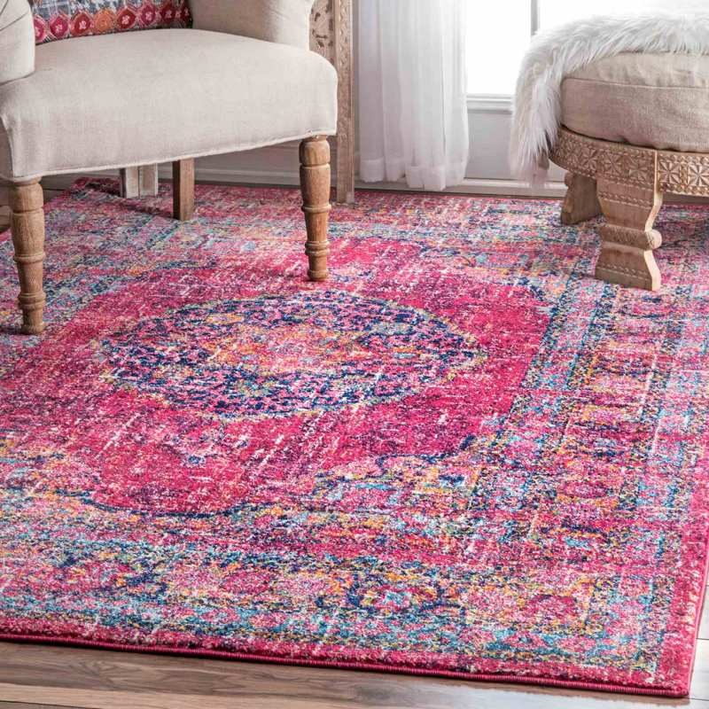 Mistana Parker Fuchsia Area Rug & Reviews Wayfair